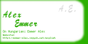 alex emmer business card